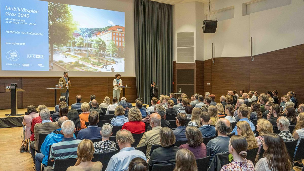 Grazer Mobilitätswende Weniger Vorrangstraßen, „Superblock“ in der